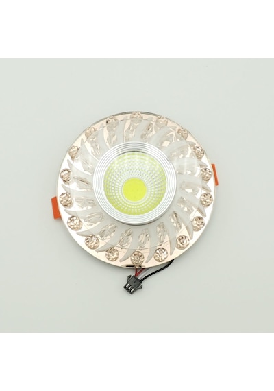 Bronze Kristal Cam Altı Üstü Spot Cob Led Armatür Beyaz Gün Iş... Bronz Cam