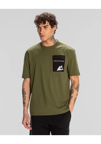 Kappa Maska Erkek T-shirt-haki Haki