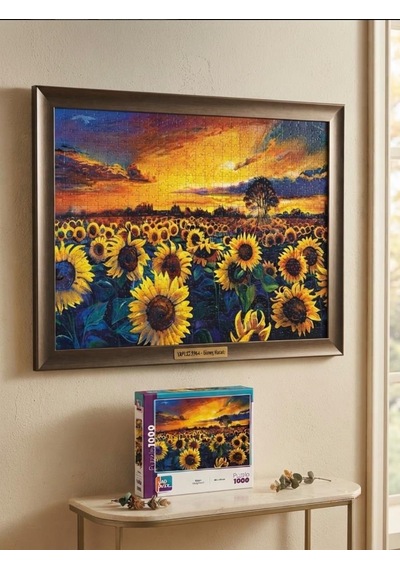 Güneş Hasatı Ve Botanik Bahçesi İkili Set - 1000 + 500 Parça İkili Puzzle Seti