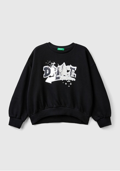 E Çocuk Benetton- Çocuk G Sweatshırt Siyah Siyah