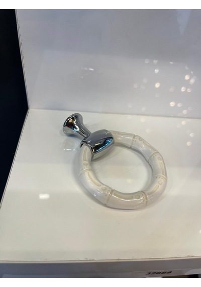 Bambu Halka Sarkaç Metal+sert Plastik Düğme Kulp Krom+beyaz Dolap Modern Çekmece Mobilya Tek Delik Beyaz