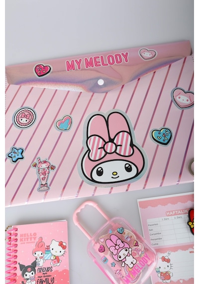 Lisanslı My Melody & Best Friends 20 Parça Kırtasiye Seti Çıtçıt Dosya,uçlu Kalem,roket Silgi Diğer