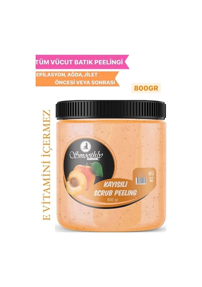 Kayısı Aromalı 800 G. Epilasyon Sonrası Vücut Peelingi Batık & Çilek Bacak Onarıcı
