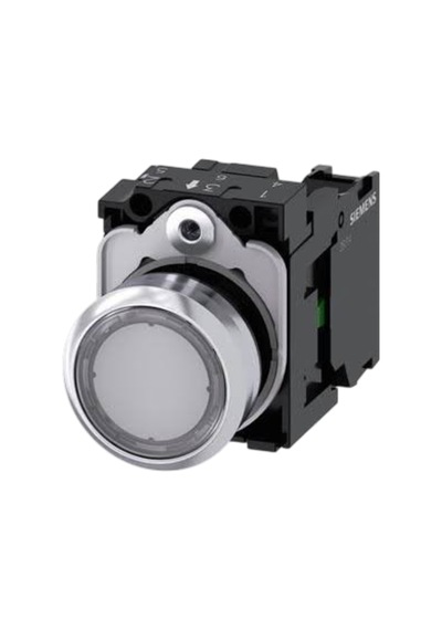 Siemens 3su1150-0ab70-1ba0 - 22mm Metal Renksiz 1no Yay Dönüşlü Buton