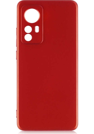 Kilifone - Xiaomi Uyumlu Mi 12 - Kılıf Mat Renkli Esnek Premier Silikon Kapak - Kırmızı