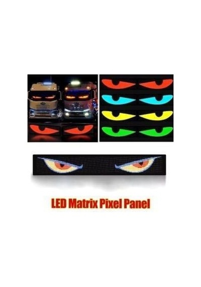 Bolsat Pixel Led Panel 16x192led 19x176cm Dijital Ekran Yazı Ve Animasyon Bantlı Bluetooth