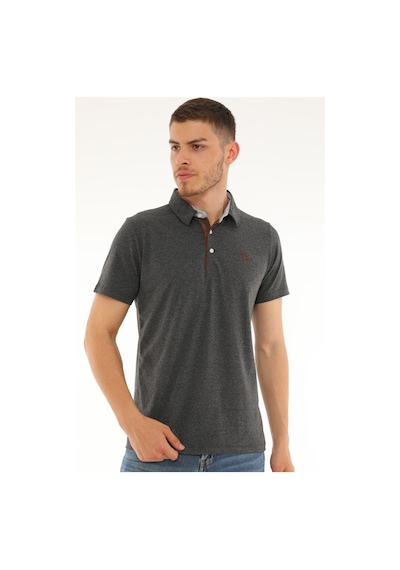T8582 Dewberry Erkek T-shırt-antrasit Antrasit
