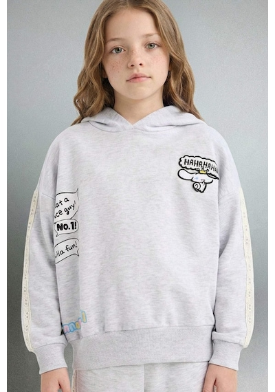 Defacto Kapüşonlu Baskılı Sweatshırt Kız Çocuk G6829A826SP