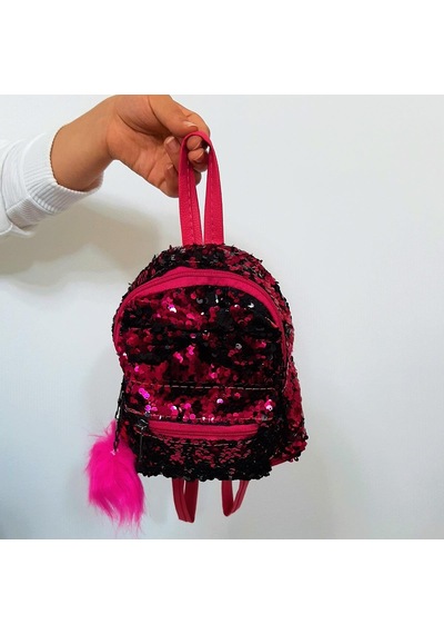 Fiyra Crn Fuşya Pullu Kız Çocuk Sırt Çantası 16cmx20cmx10cm Fuşya