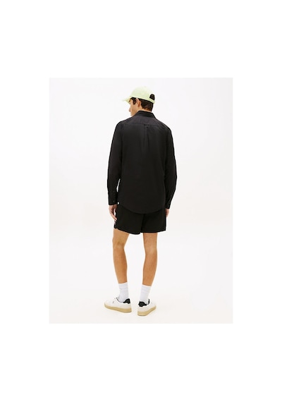 Tommy Hilfiger Erkek Tjm Regular Fit Poplin Gömlek-16312 Siyah