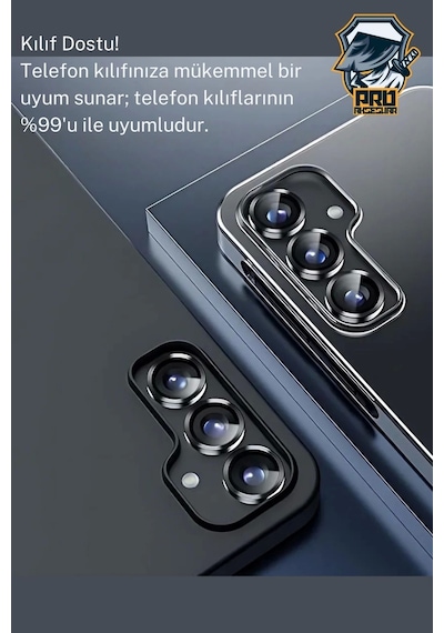 Samsung Uyumlu Galaxy S24 Fe Kamera Koruyucu Temperli Cam Parlak Lens Koruma Eko Cl-07