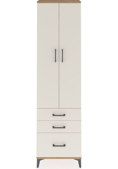 Arges Dolap 2 Raflı 3 Çekmeceli Tek Askılı 60x30x221 Çam-aytaşı Atlas Çam
