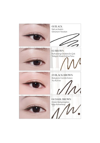 Suya Dayanıklı İnce Uçlu Göz Kalemi Sharp So Simple Waterproof Pencil Liner 008 Coral, 6817 Diğer