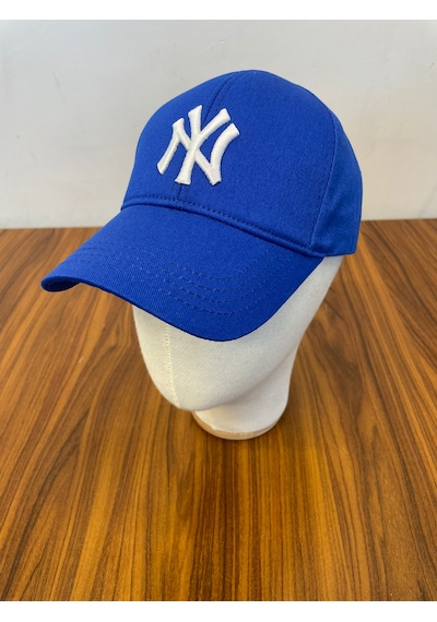 Hamze Ny Yankees New York Nakışlı Unisex Beyzbol Cap Şapka Saks Mavi