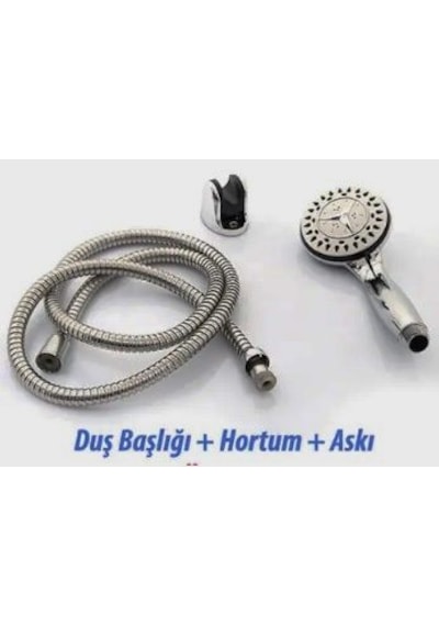 Fonksiyonlu Mafsallı Duş Seti Duş Başlığı Spiral Hortum Mafsal Diğer