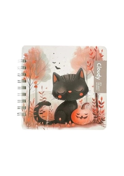 Cloudy Sp Sert Kapak Defter 16x16 100 Yp Çizgili Çok Renkli