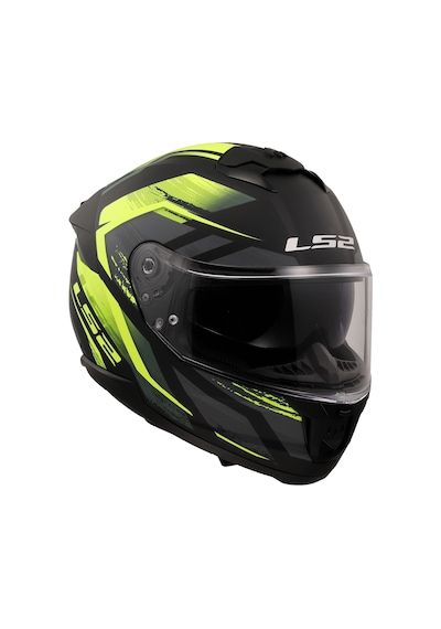 Ls2 Stream 2 Fury Mat Siyah-gri-neon Sarı Kask Mat Sıyah-neon Sarı
