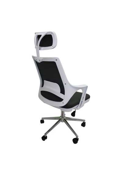 Kaya Ofis Mix Plus White Fabric Müdür Koltuğu Çalışma Koltuğu Siyah