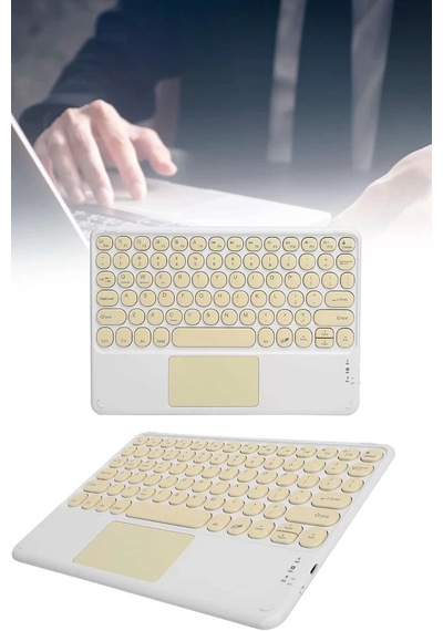 Android Ve İos Uyumlu Bluetooth Klavye Touchpad Slim Kablosuz Wifi Q Klavye 94611330