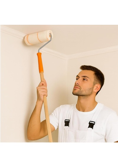 25-20-10 Cm Boya Rulosu Geniş Yüzeyler İçin Profesyonel Rulo Fırça, Ergonomik Saplı Ve Dayanıklı Metal Gövdeli 20