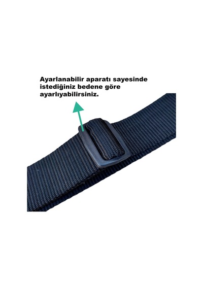 Çantachım Taktikal Bez Kemer Plastik Klipsli  k Siyah
