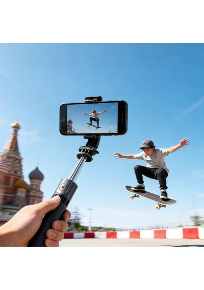 Go Des Gd-st68 360 Derece Dönebilen Portatif Tripod Ve Selfie Çubuğu Siyah