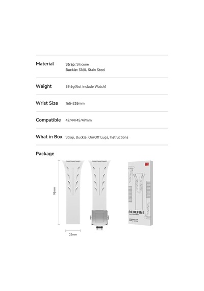 Apple Uyumlu  Watch Ultra / Watch Ultra 2 49mm Yüksek Kalite Tpu Silikon Kordon Kayış