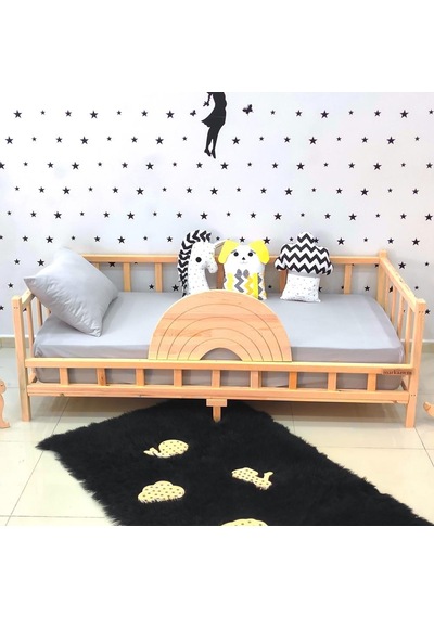 Markaawm Markaawm Gökkuşağı Montessori Yatak 90X190 Çocuk Karyola Akçaağaç