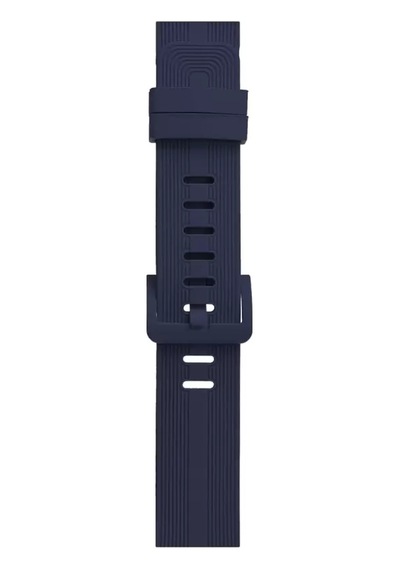 Newface Apple Watch 38mm Kr408 Çizgili Silikon Kordon - Lacivert Diğer