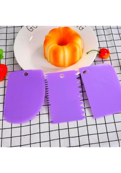 Kahveci.store Pasta Hamur Şekillendirici Spatula Kesici Kazıyıcı Dekoratör Set 22 Çok Renkli