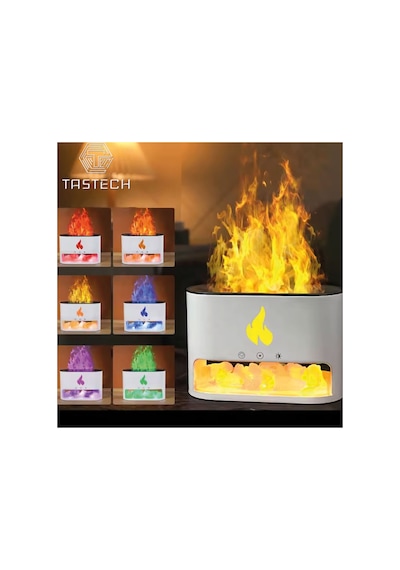 3d Alevli Oda Hava Nemlendirici Himalaya Tuzlu Humudifier Aroma Difizör 250ml Ultrasonik Koku Cihazı