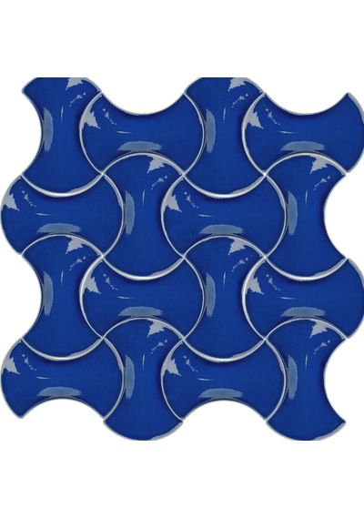 Armada Çini 12x20 Cm Kemik Kobalt Şekilli Çini Seramik Karo