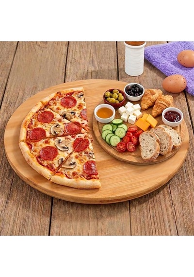 35 Cm Dönerli Bambu Yuvarlak Sunum Tepsisi, 360 Derece Dönebilen Pizza Ve Kahvaltı Sunum Tepsisi, Pizza Servis, Börek Servis, Peynir Ve Atıştırmalık Sunumu İçin Bambu Döner Tepsi 3535dnr Çok Renkli 35 Cm Dönerli Bambu Yuvarlak Sunum Tepsisi, 360 Derece Dönebilen Pizza Ve Kahvaltı Sunum Tepsisi, Pizza Servis, Börek Servis, Peynir Ve Atıştırmalık Sunumu İçin Bambu Döner Tepsi 3535dnr Çok Renkli