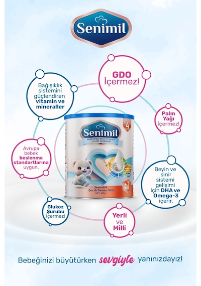 Senimil 4 Çocuk Devam Sütü 400 G 1 Adet