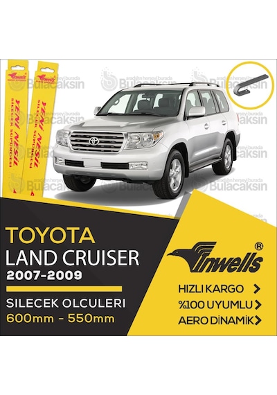 Toyota Uyumlu Land Cruiser Muz Silecek Takımı 2007-2009 İnwells