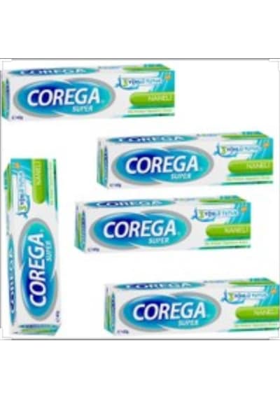 Corega Süper Naneli Diş Protezi Yapıştırıcı Krem 5 x 40 G