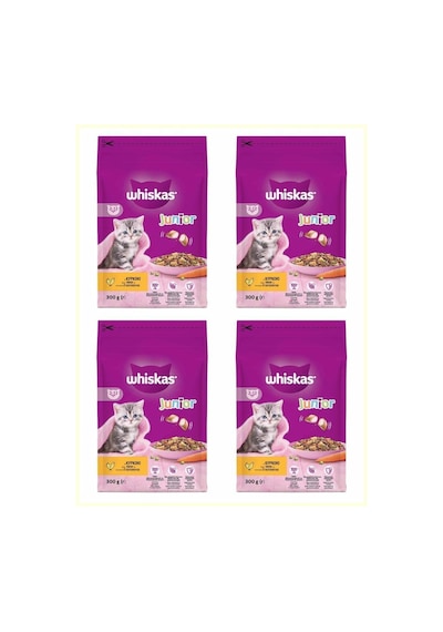 Whiskas Tavuklu Yavru Kuru Kedi Maması 300 Gr 4 Adet
