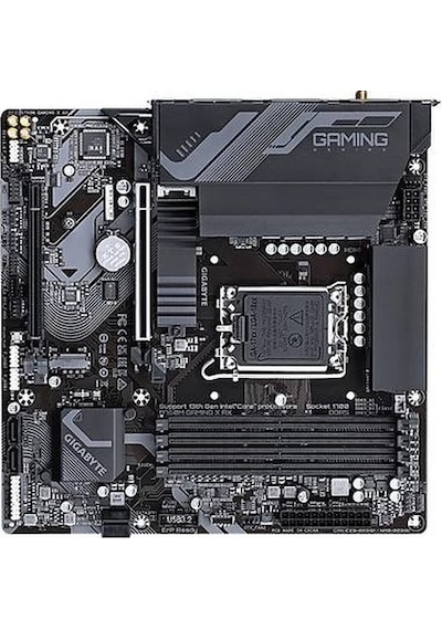Gigabyte B760M Gaming X AX 1.1 Wi-Fi Intel B760 7600 MHz (OC) DDR5 Soket 17000 mATX Anakart