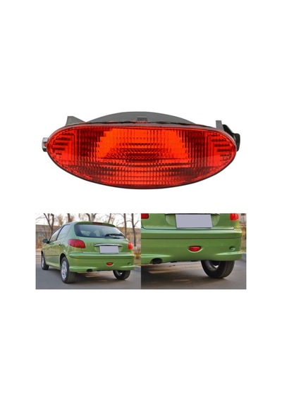 Peugeot 206 Hatchback Arka Tampon Sis Lambasi  DUYSUZ Yan Sanayi 6351K5