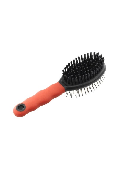 Ferplast Gro 5926 Çift Taraflı Kedi Ve Köpek Tüy Tarama Fırçası 19cm - Kırmızı