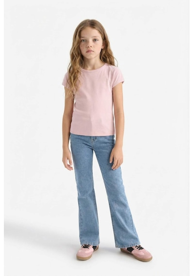 DeFacto Kız Çocuk Slim Fit Dar Kesim Bisiklet Yaka Basic Düz Fitilli Kaşkorse Kısa Kollu Tişört B3053A825SMPN47 Pembe DeFacto Kız Çocuk Slim Fit Dar Kesim Bisiklet Yaka Basic Düz Fitilli Kaşkorse Kısa Kollu Tişört B3053A825SMPN47 Pembe