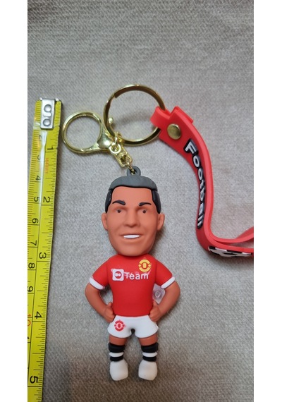 Ronaldo Silikon Anahtalık Altın