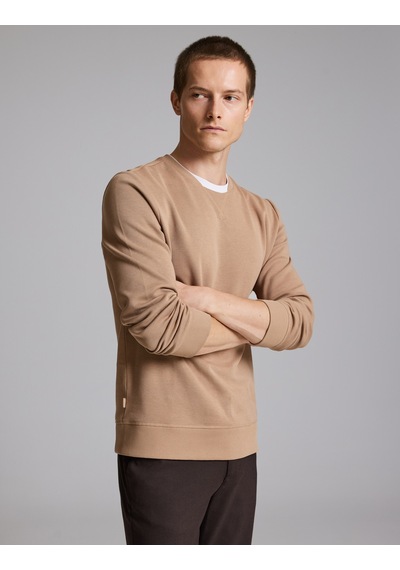 Pierre Cardin Camel Regular Fit %100 Pamuk Bisiklet Yaka Sweatshirt 50331600-vr015