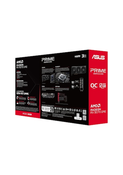 Asus Prıme Radeon Rx 9070 Gre Oc 12gb Gddr6 192 Bit 8k Gaming Ekran Kartı