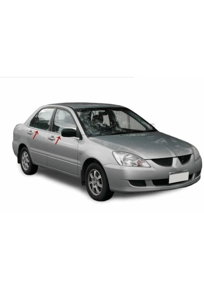 Mitsubishi Lancer 9 Krom Cam Çıta 2004-2008 Arası P.çelik