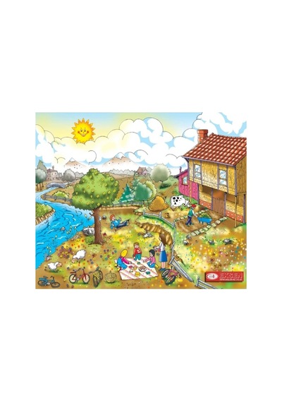 Eğitici Yapboz Puzzle 25x35 Farklı Resim - 2 Adet