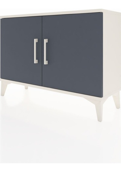 Arges Şifonyer Tek Raflı 2 Kapaklı 88x30x64 Aytaşı-antrasit Aytaşı