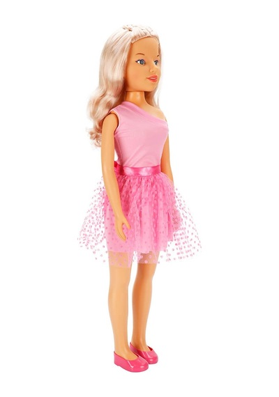 Büyük Boy Yürüyüş Arkadaşım Clara Party Dev Bebek 80 Cm - Koyu Pembe Renkli