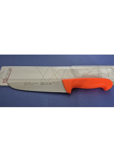 Fibrox Kaymaz Saplı Kasap Bıçağı 18 Cm No.3 Hulusi - Drita Bıçak 40mm X 180mm X 3mm 10151.18 Turuncu Renk