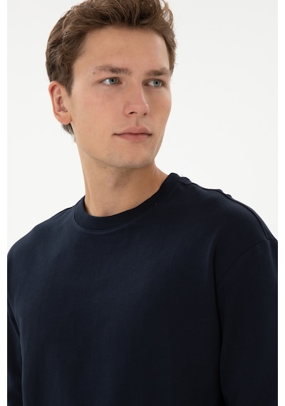 U.S. Polo Assn. Erkek Comfort Fit Bisiklet Yaka Lacivert İnce Sweatshirt 50316378-VR033 U.S. Polo Assn. Erkek Comfort Fit Bisiklet Yaka Lacivert İnce Sweatshirt 50316378-VR033